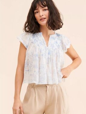 Free People Printed Padma Top
